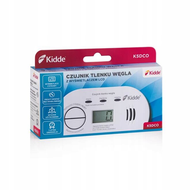 Czujnik czadu z wyświetlaczem Kidde K5DCO EAN (GTIN) 0047871313426