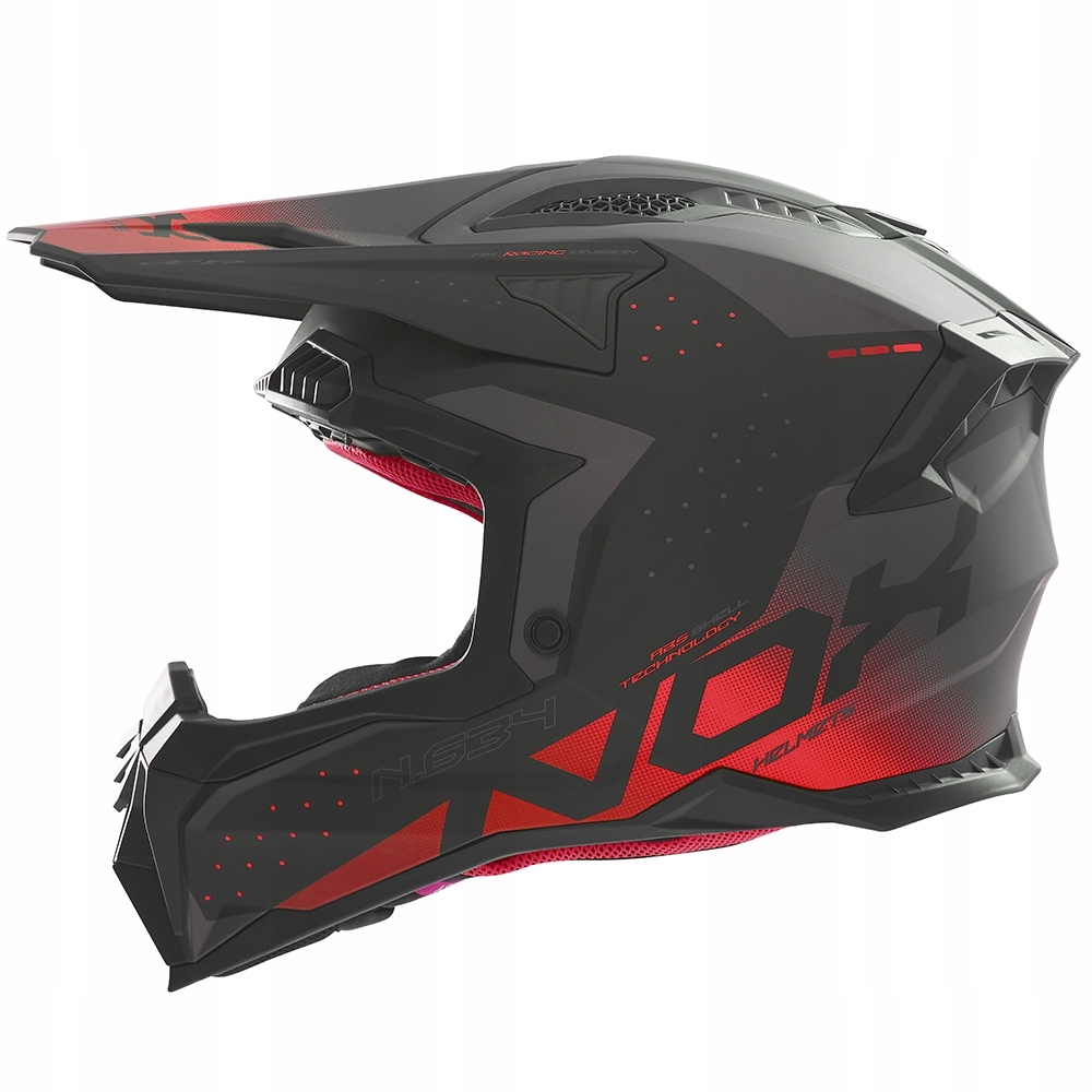Nox Prilba Off Road Cross N634 Gradient Farba Čierna/červená Matná Veľkosť X