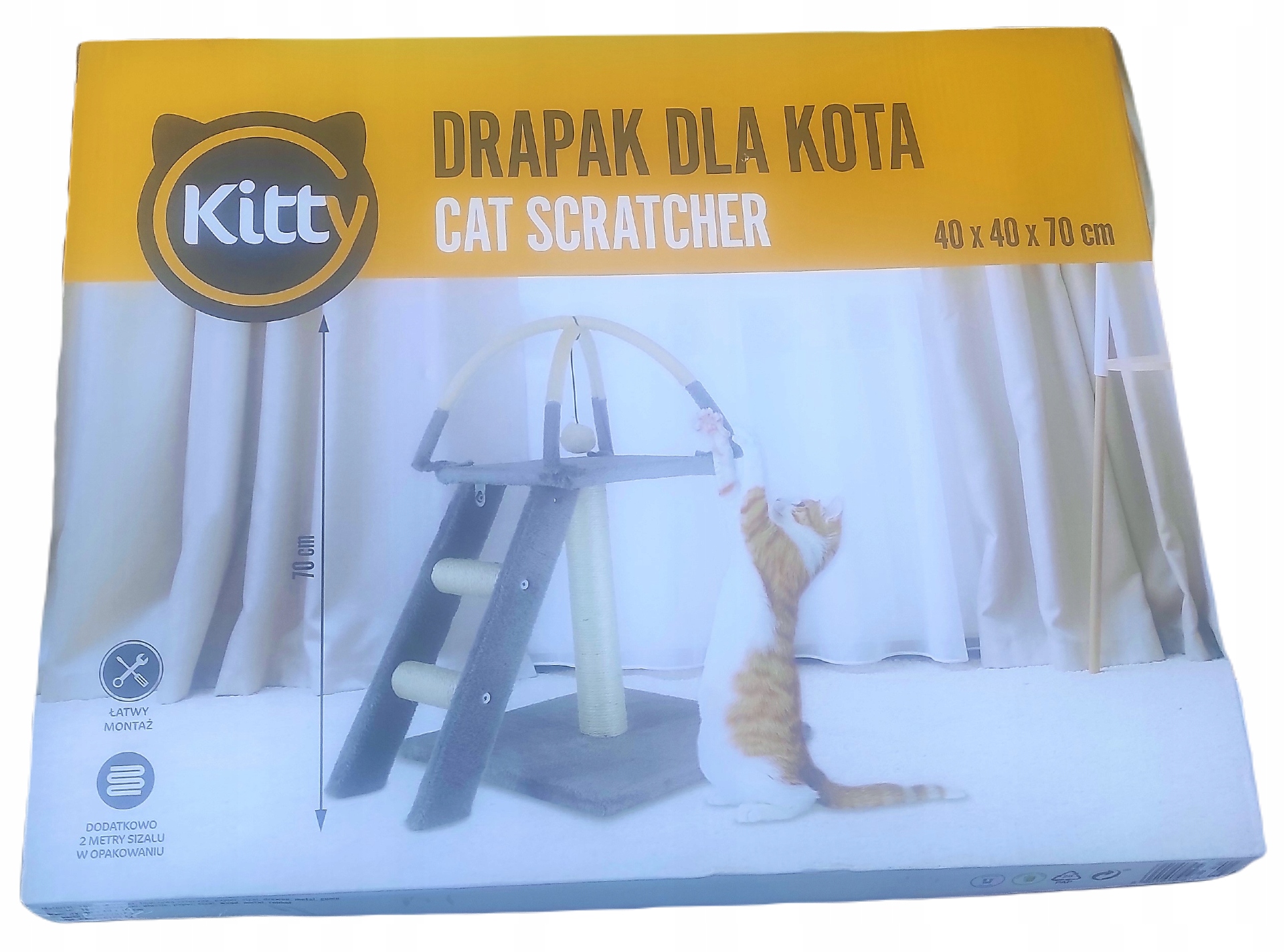 

Drapak niski, słupek do drapania Kitty 61 100 cm