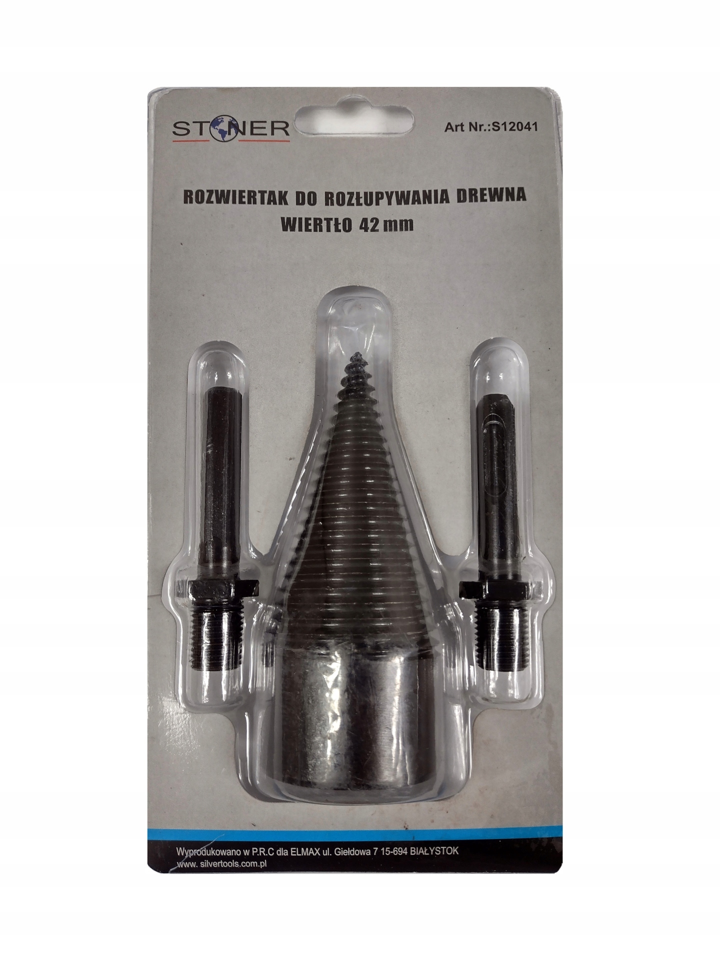 ROZWIERTAK ŚWIDER DO ŁUPANIA DREWNA WIERTŁO STOŻEK 42 mm