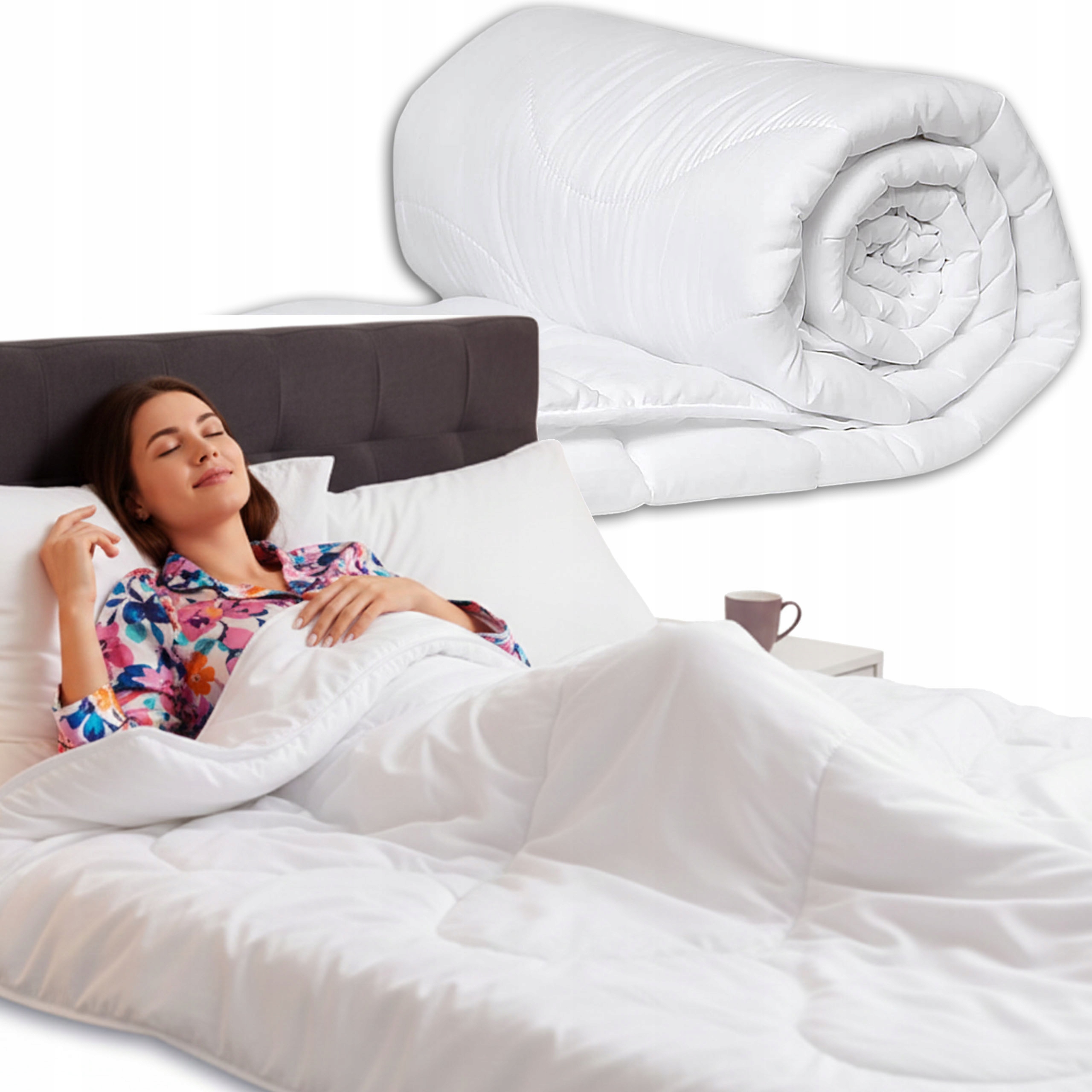 Antialergická Celoroční Přikrývka 140X200 Zimní Prošívaná Polská Hotelová