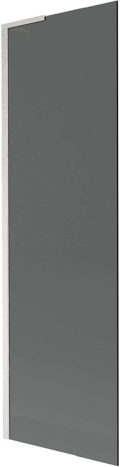 Mexen Next L vanová zástěna 1-křídlová 60 x 150 cm, grafit, kartáčovaný nik