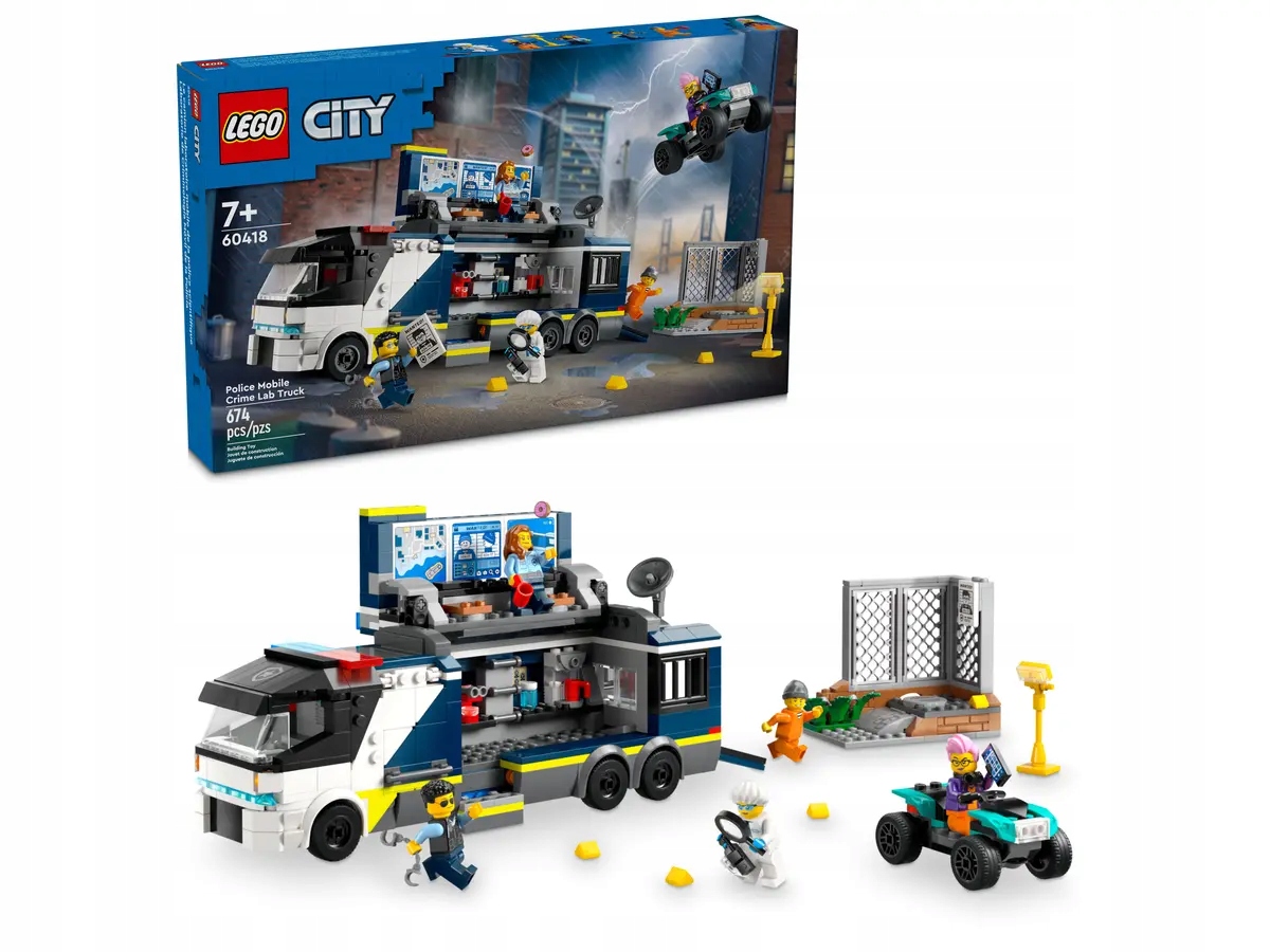 Lego City Policejní Kamion Z Laboratoře 674EL 60418