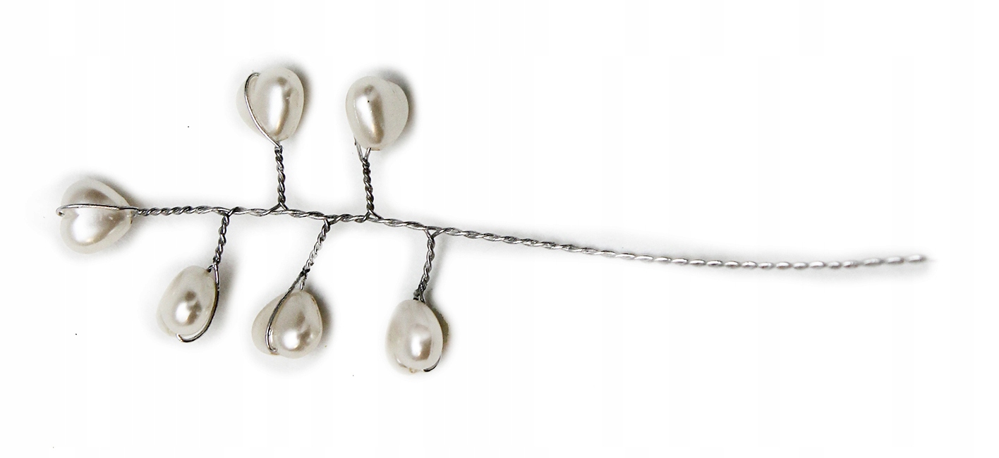 OZDOBA DO WŁOSÓW Z PEREŁKAMI KOMUNIA