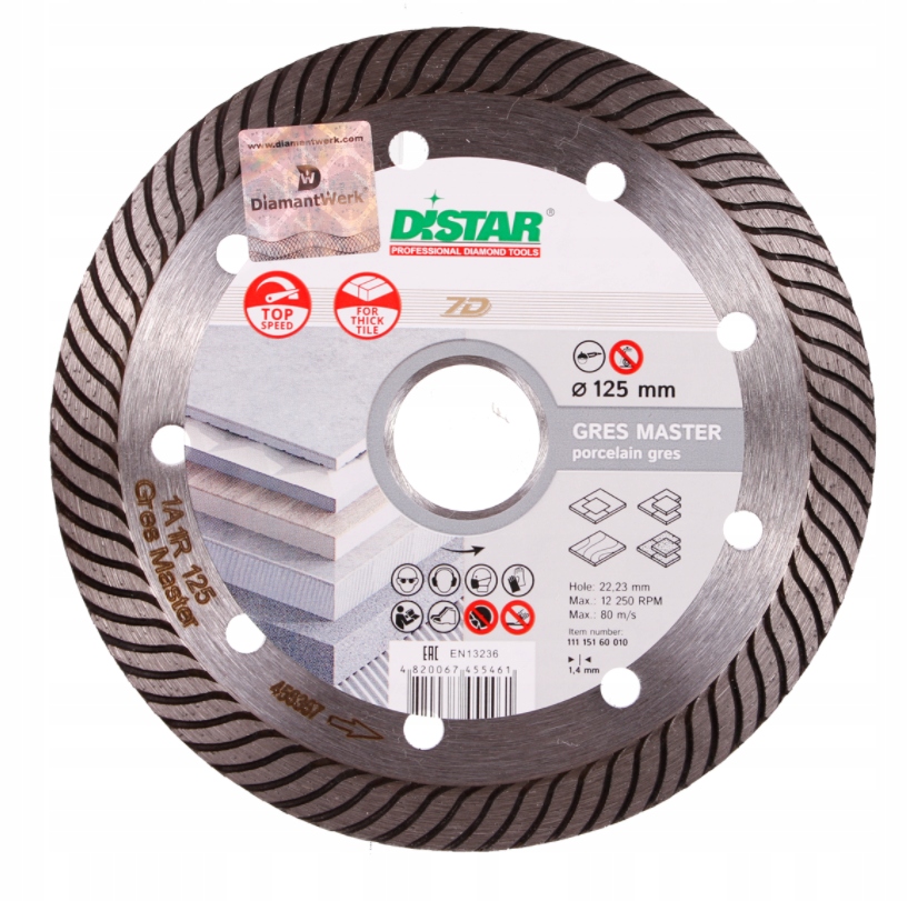 Distar Diamantový Kotouč Gres Master 125 mm Pro