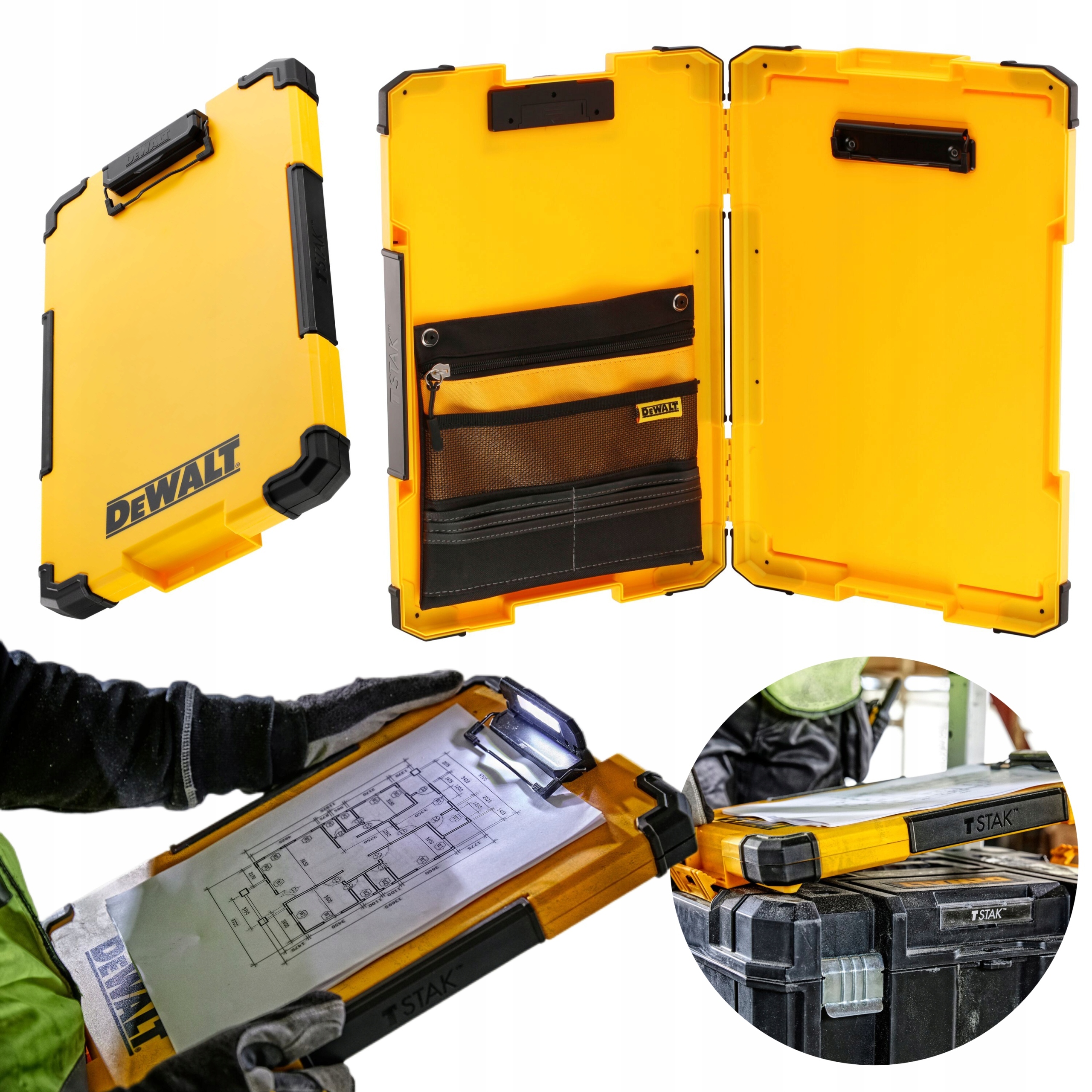 DEWALT PODKŁADKA NOTES SCHOWEK LED 82732 organizer EAN (GTIN) 3253561827327
