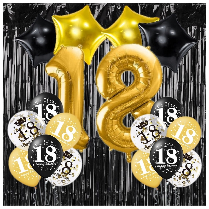 

Balony na 18 Urodziny Kurtyna Balony Dekoracje