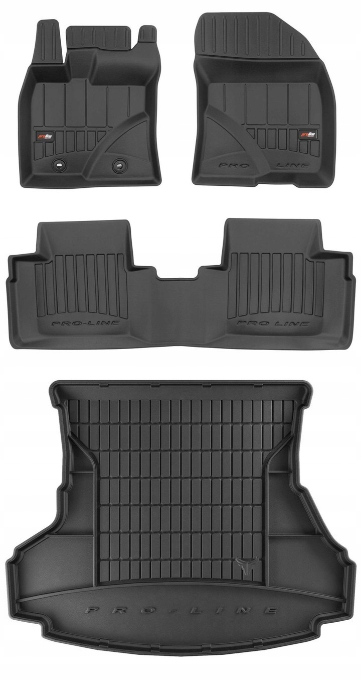 Set 3D gumové rohože Toyota Avensis 3 Sedan 2009-2018