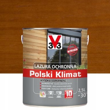 LAZURA V33 POLSKI KLIMAT 10 LAT 2,5L DĄB JASNY