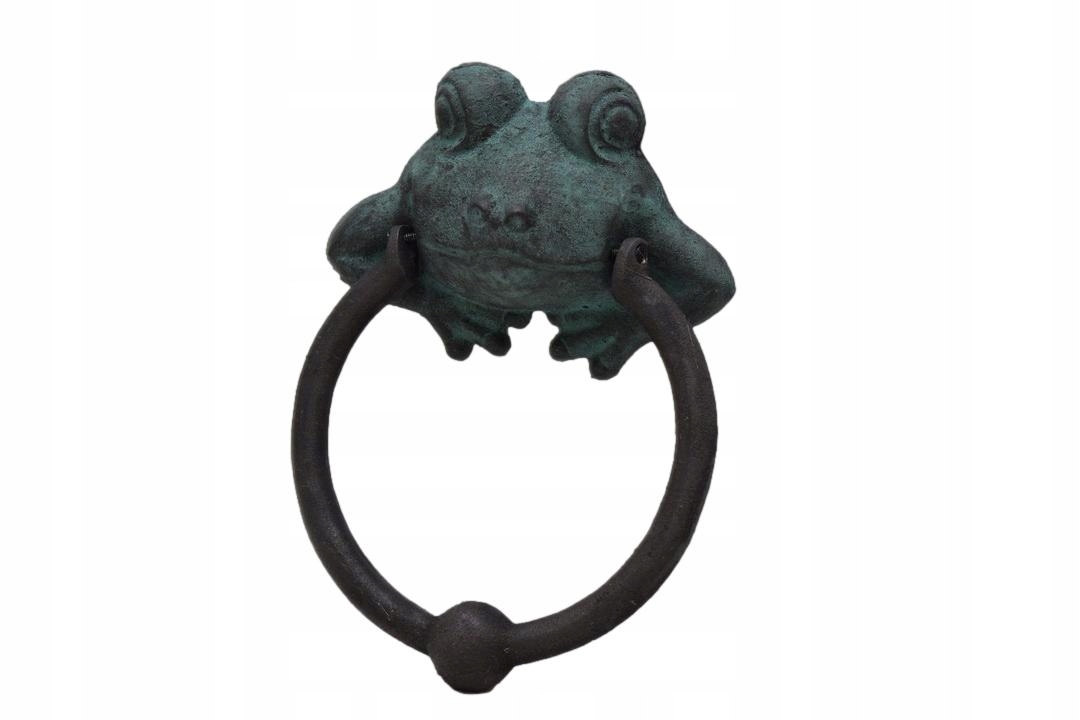 mega ŻELIWNA KOŁATKA drzwi ŻABA ŻABKA dzwon