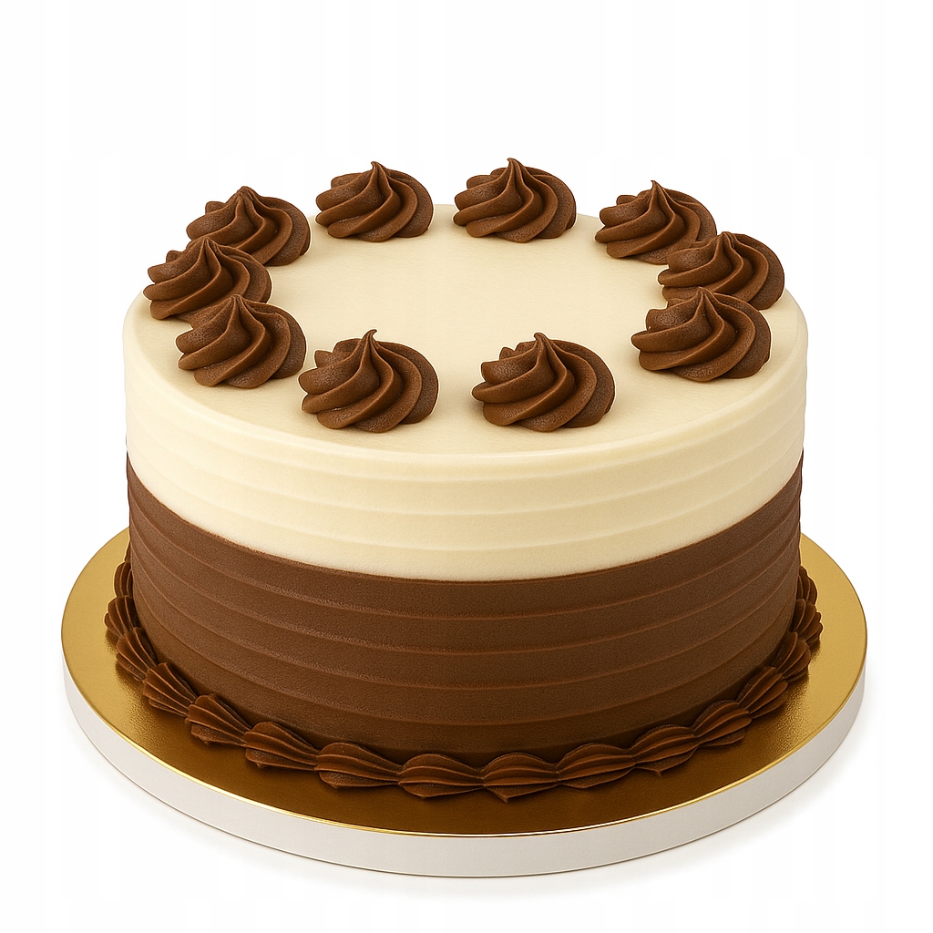 Podkład pod tort ciasto 28cm styrodur złoty Rubicello pakiet 10 sztuk