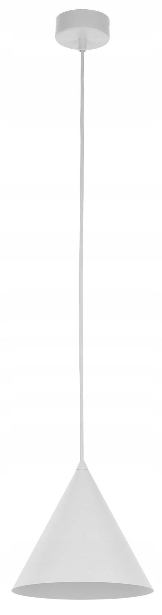 Závěsné svítidlo Cono Bílé Kovové Stínidlo 1xE27 19 Cm Stropní Svítidlo do obývacího pokoje