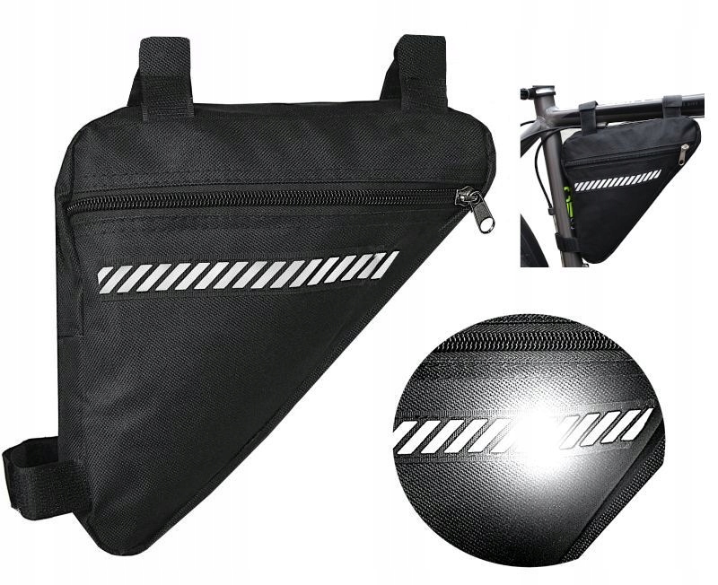 

Lekka Sakwa Ram na rower Torba 2L odblask zamek