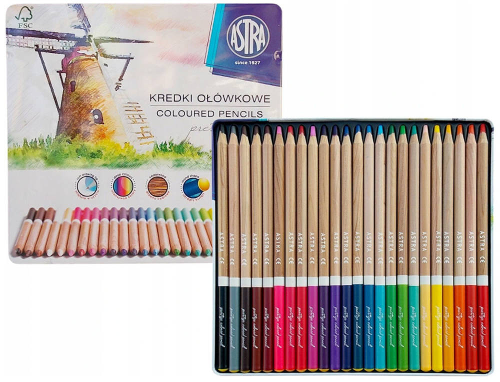 

Astra Kredki Prestige 24 W Metal Pudełku