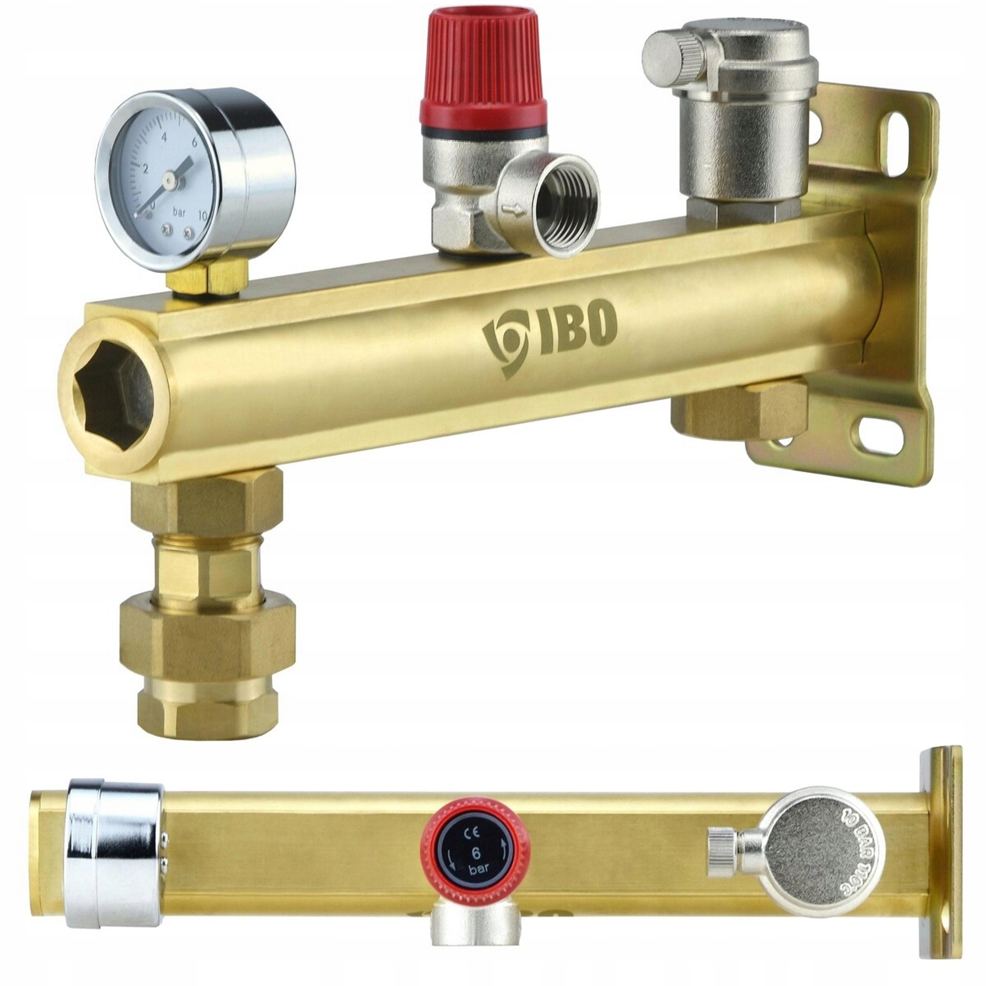 Bezpečnostná Skupina Pre Nádobu Na Vodu, Mosadzný Nosník Mgb 3/4" Ibo 6 Bar