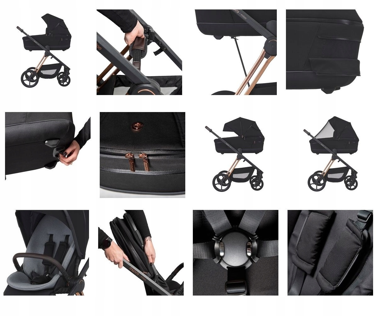 ESPIRO MILOO WÓZEK 4w1 209 CHARMING TOUCH BUZ PRO BAZA OBROTOWA 360 Marka Espiro