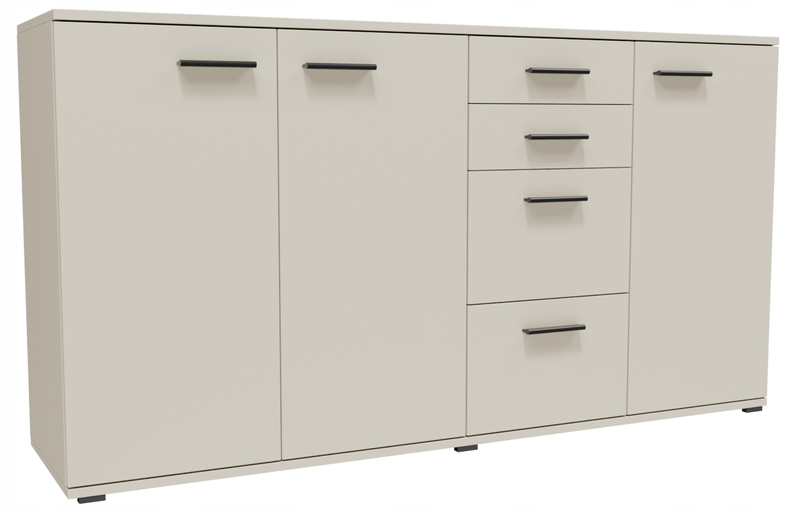 Komoda skříňka CR3-KD4 kašmír velký prostorný regál police na oblečení hračky