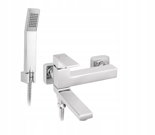 Ferro Nástenná Vaňová Batéria So Sprchovacím Setom Zicco, Chróm