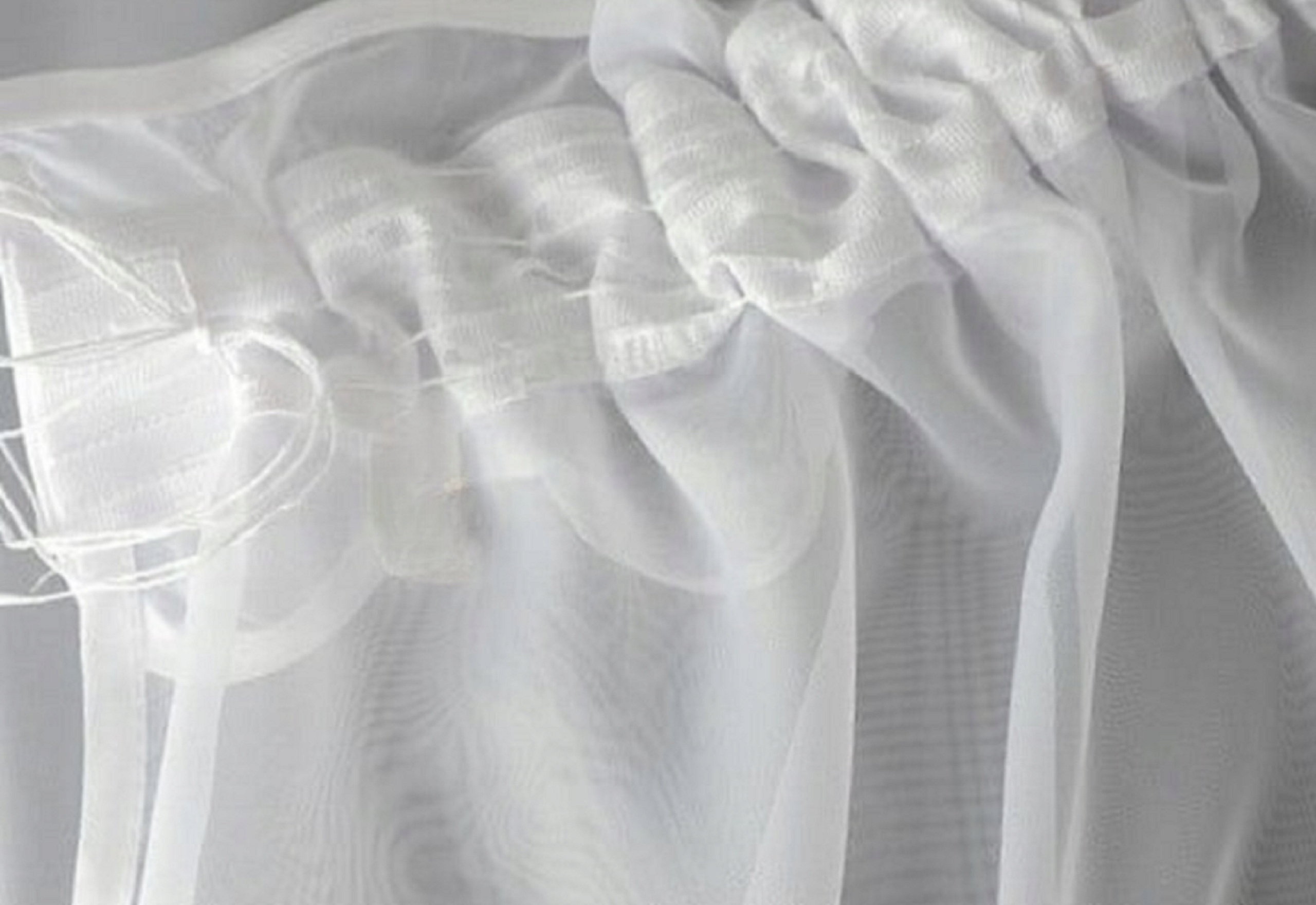 FIRANA GOTOWA Z GIPIURĄ 200x110 FIRANKA PROSTA GŁADKA FIRANY Z KORONKĄ Wzór gładki