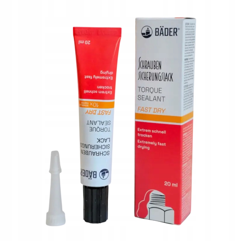 Plomba zabezpieczająca Fast Dry 20 ml tubka, szybkoschnąca - czerwony