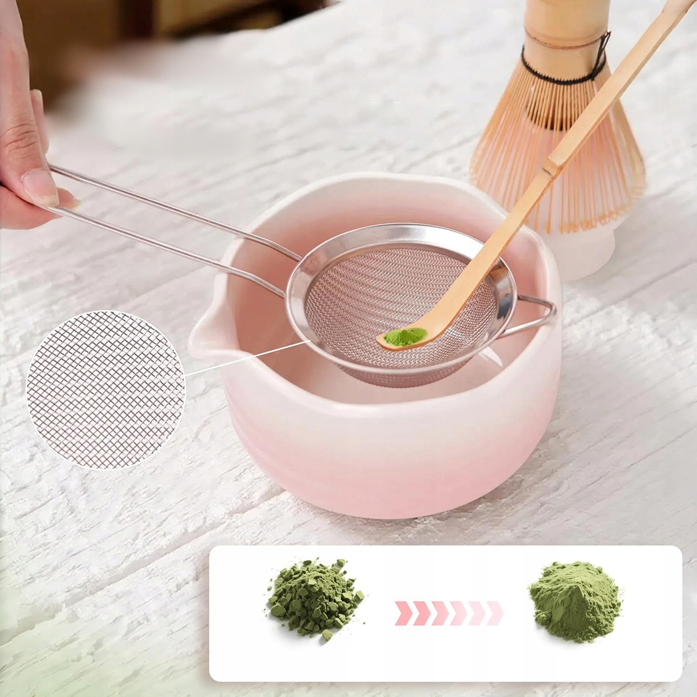 Dovanų matcha rinkinys su japoniškais priedais namų ritualui