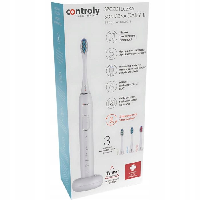 Hydrex Controly Daily II Szczoteczka soniczna Biała