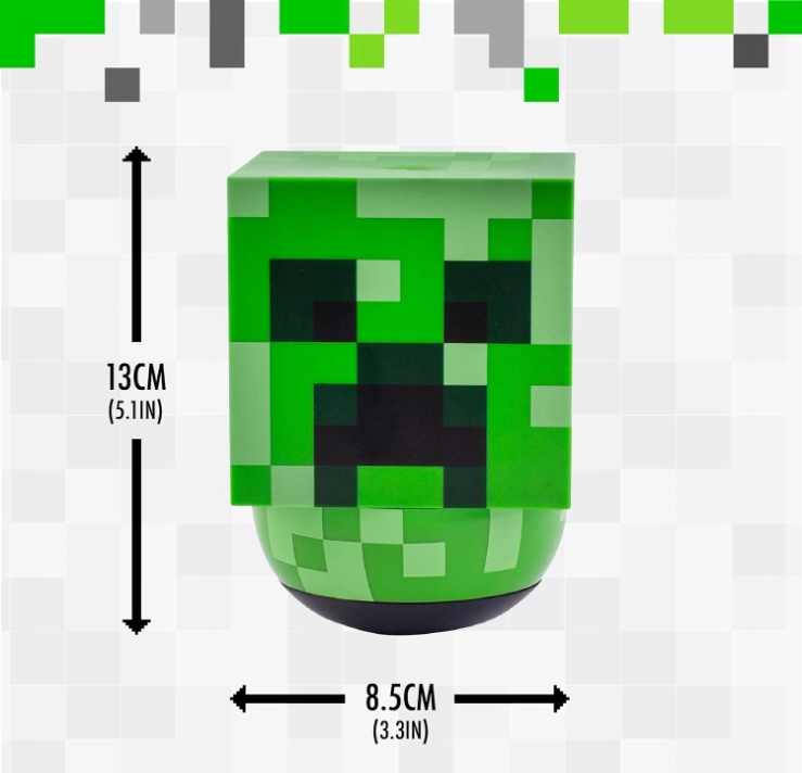 PALADONE Minecraft Creeper Kołysząca się lampka Szerokość produktu 14 cm