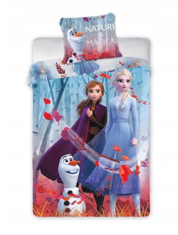 

140x200 Pościel Frozen Anna Elza Olaf Snowflakes