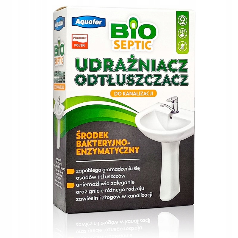 

Udrażnianie Rur Usuwa Tłuszcz zapach Bioseptic