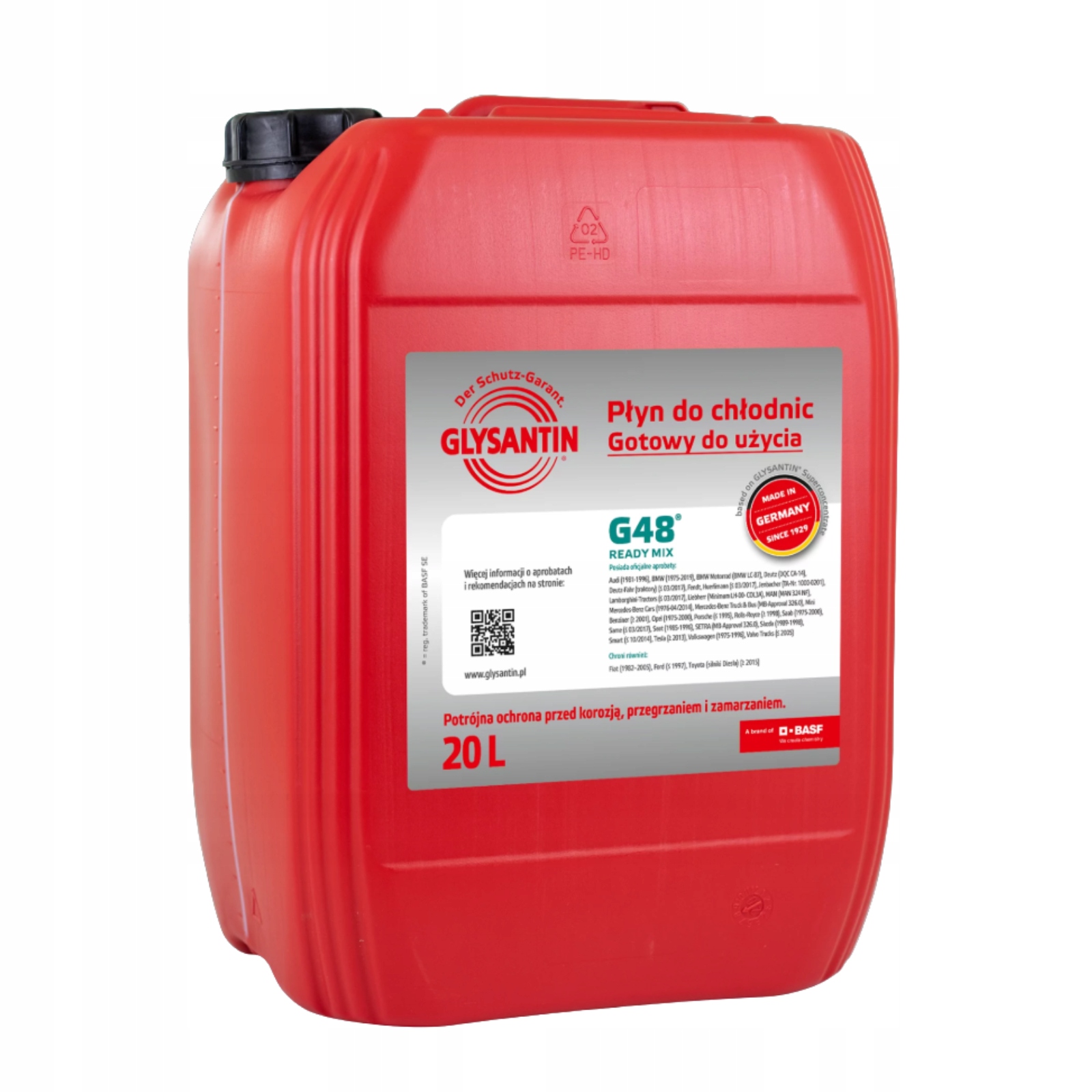 Glysantin G48 Gotowy Płyn Do Chłodnic 20 L -38°C Niebieski Ready MIX (bsef)