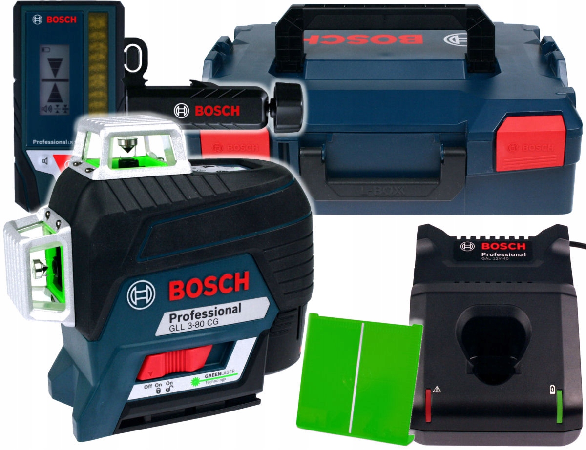 

Laser Gll 3-80 Cg Bosch L-boxx Odbiornik LR7