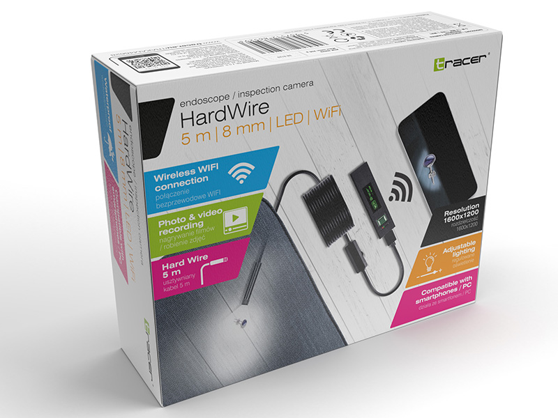 

Kamera inspekcyjna endoskop 5m Led WiFi Android