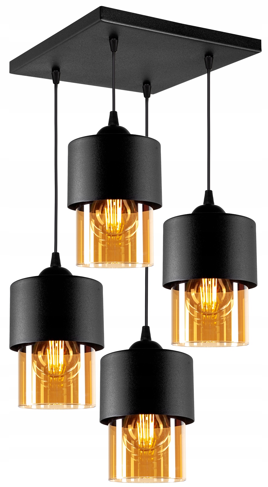 

Nowoczesna Szklana Lampa Wisząca Sufitowa Loft Led