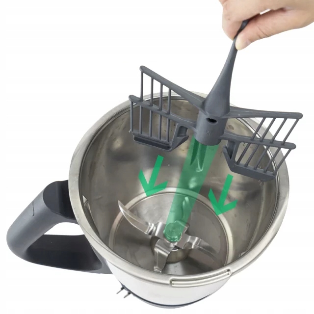 MOTYLEK MIESZADŁO WKŁAD DO THERMOMIX VORWERK TM6 TM5 TERMOMIX TERMOMIKS Kolor dominujący srebrny/szary