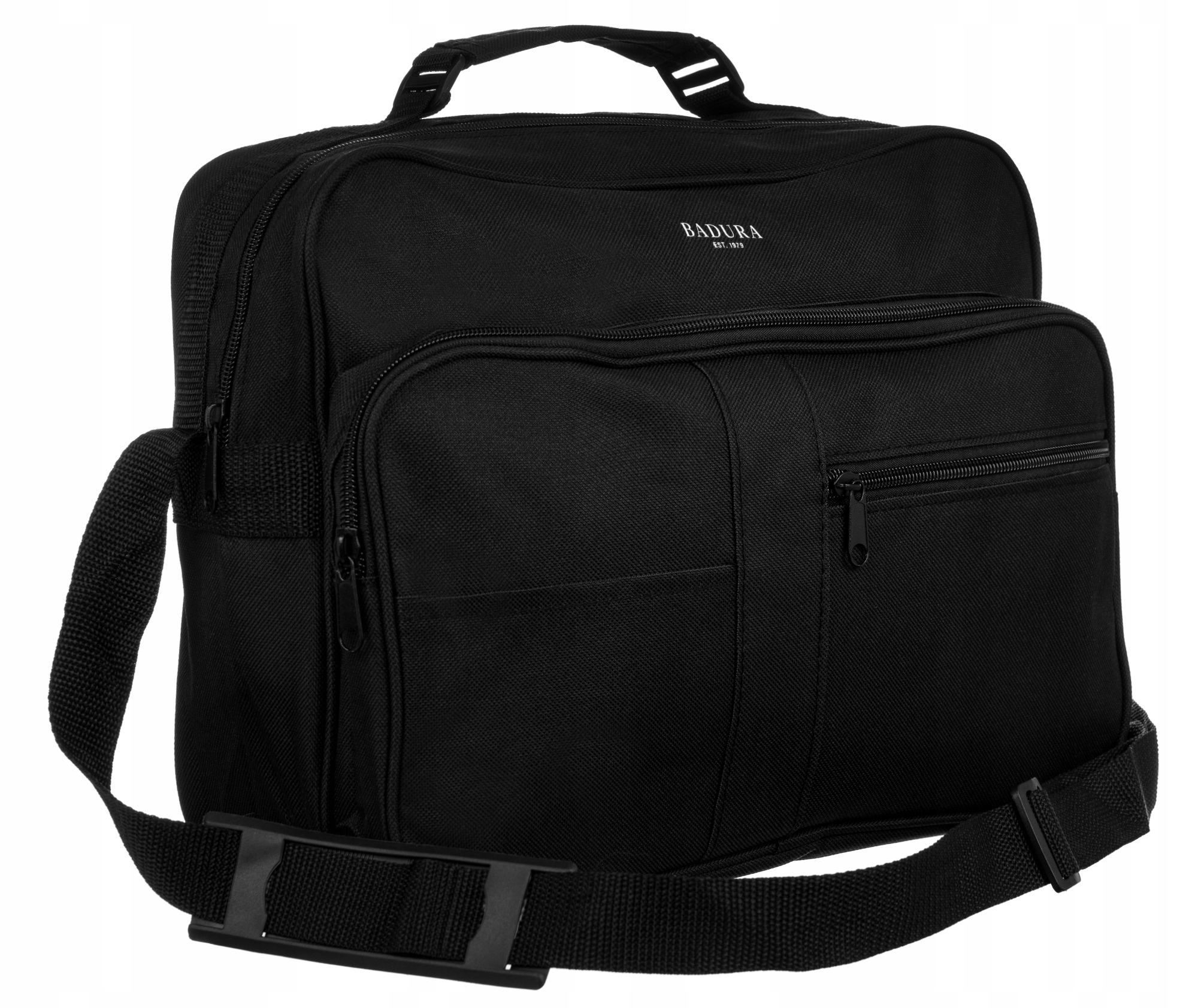 

Czarna pojemna torebka Badura damska listonoszka