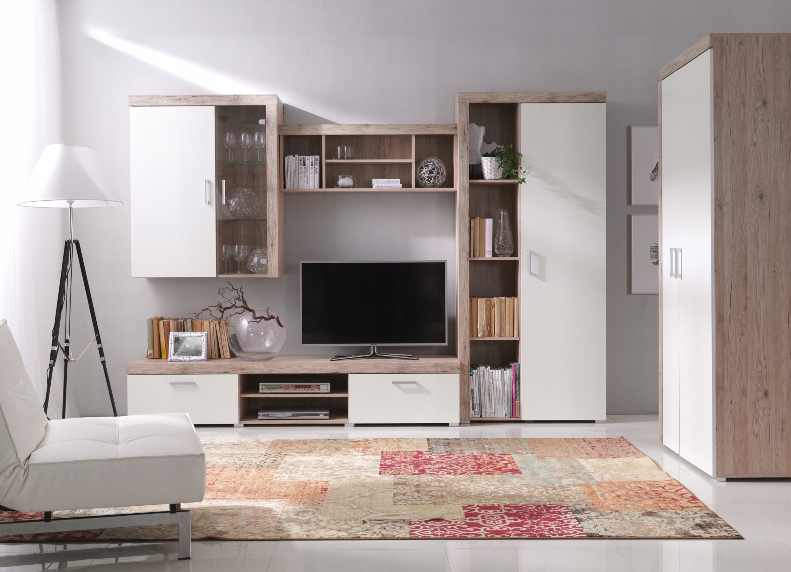 meble SAMBA 01 szafa z drążkiem śliwa / krem Marka Meble4home