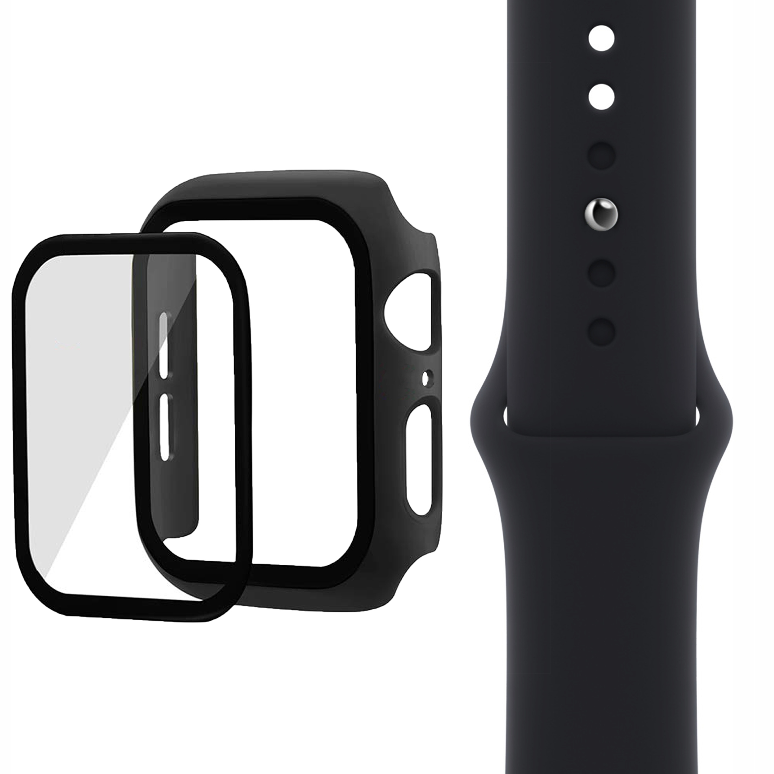 PASEK + SZKŁO + ETUI DO APPLE WATCH CASE 4 6 SE 44