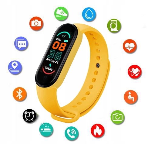 OPASKA SPORT SMARTWATCH SMARTBAND ZEGAREK Materiał paska guma