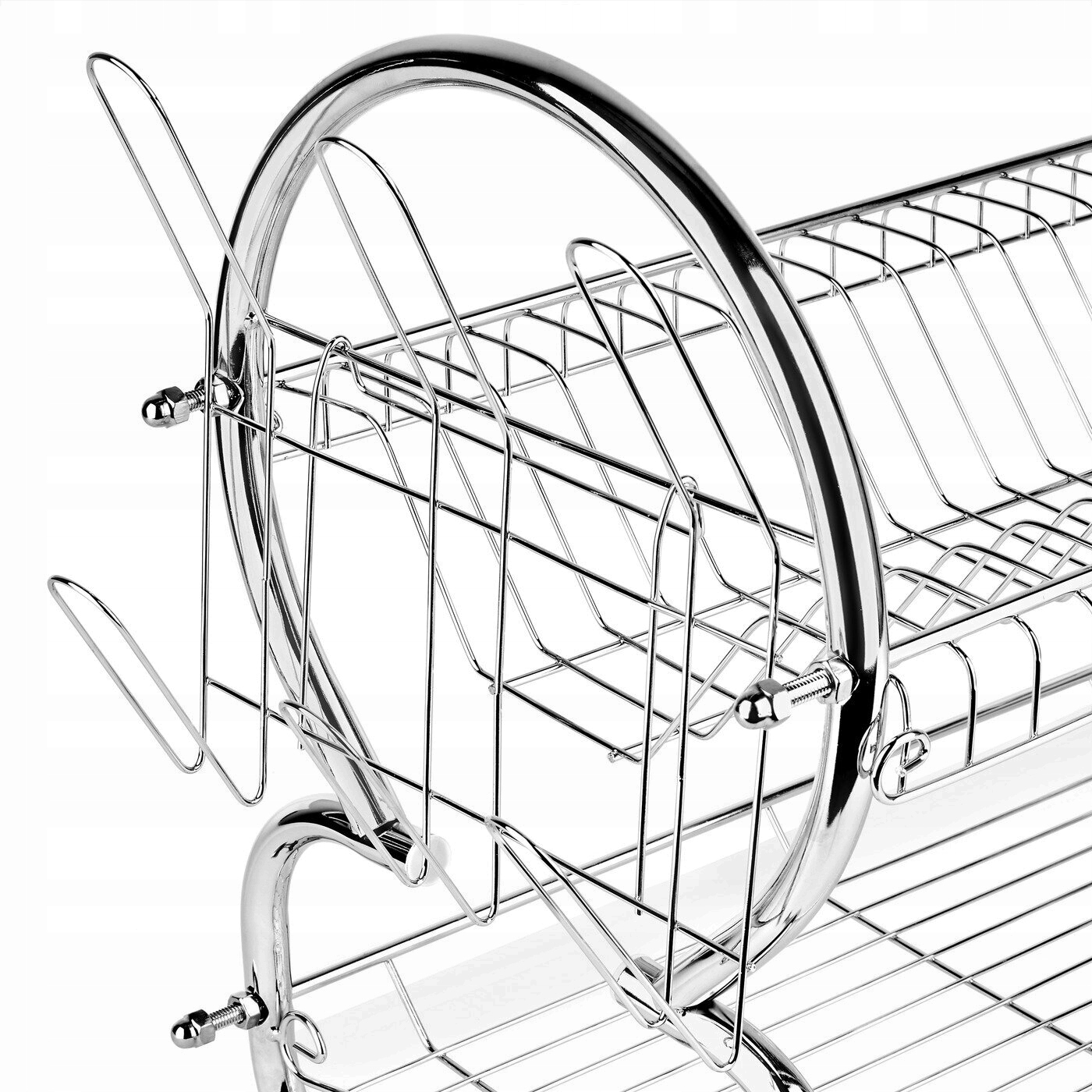 DWUPOZIOMOWA SUSZARKA DO NACZYŃ pojemnik na sztućce OCIEKACZ do naczyń TACA Marka Tadar