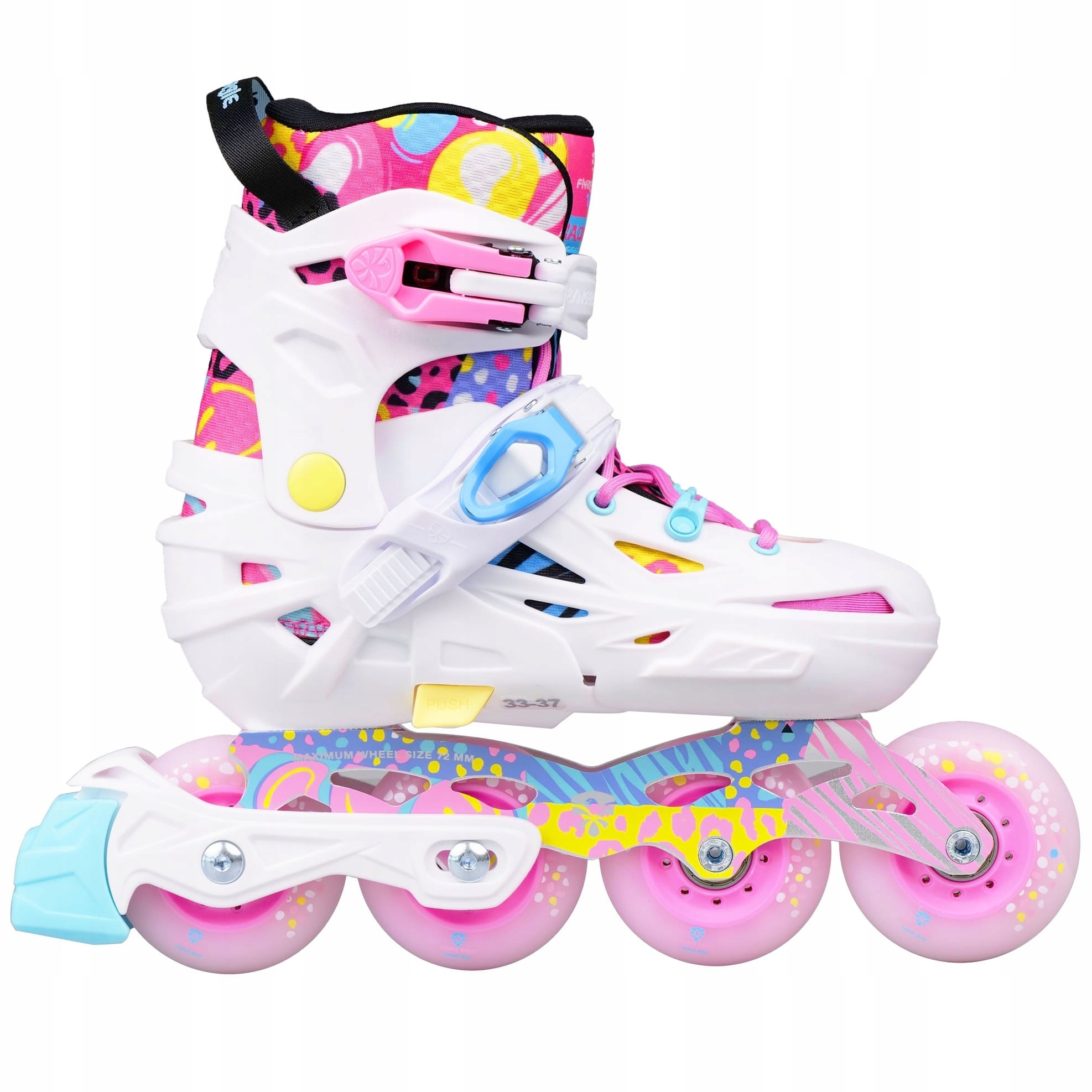 Rolki dla dziewczynki Rolki Regulowane Flying Eagle Nd Nadia różowy 38-42