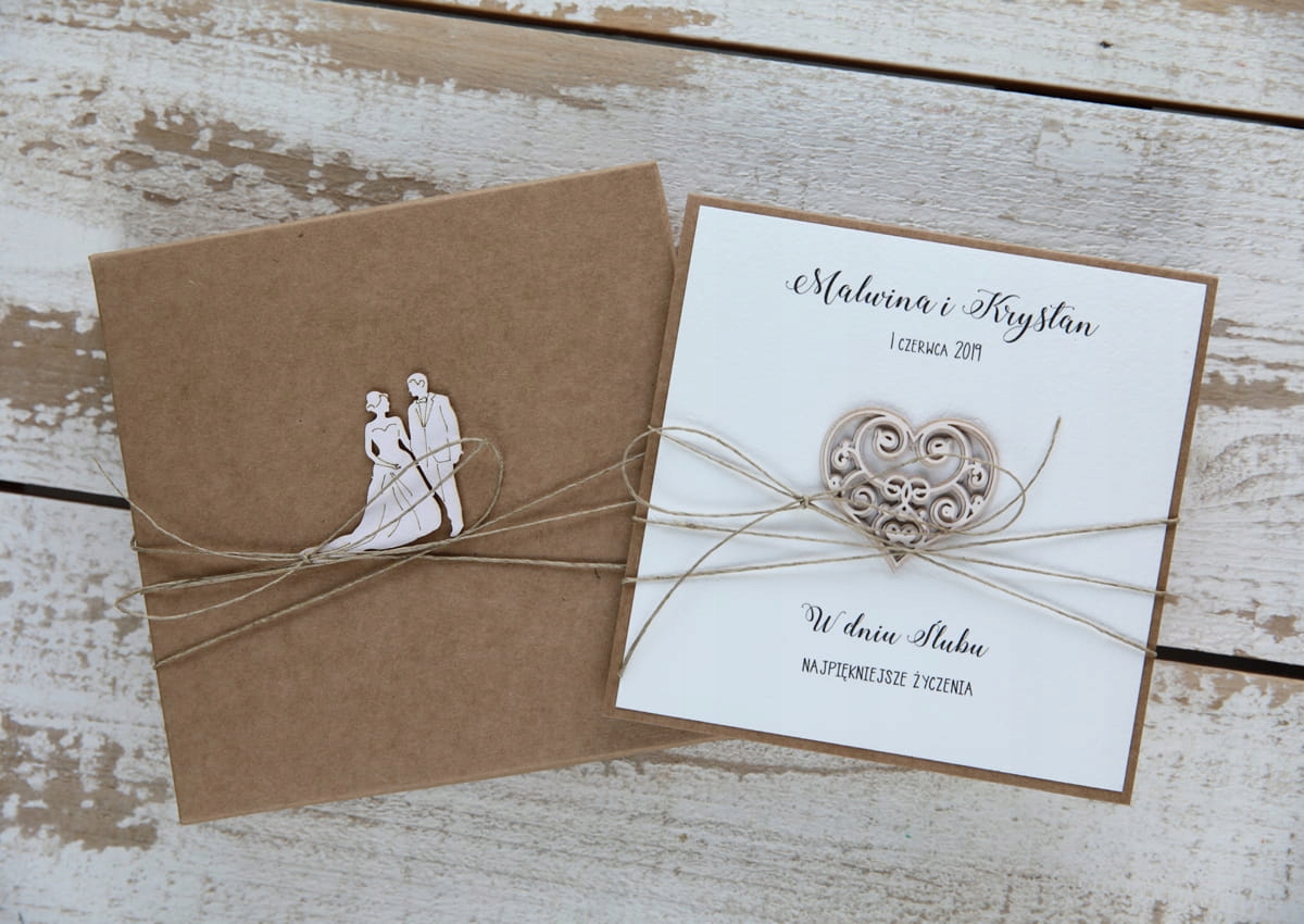 Rustikální svatební přání s personalizací, nevěsta s tréninkem