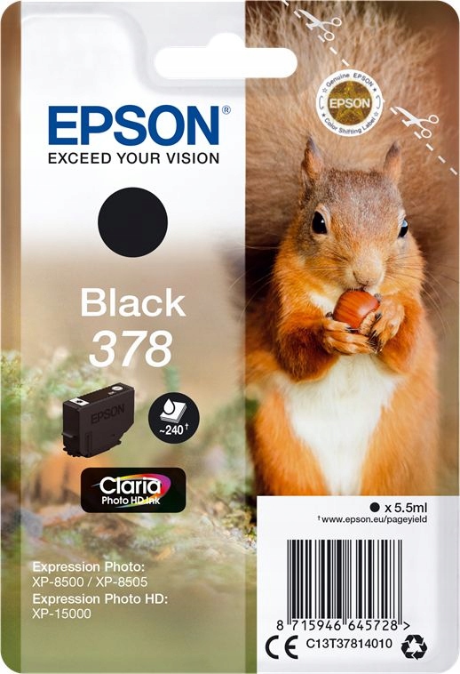 Tusz Epson 378 Czarny Black