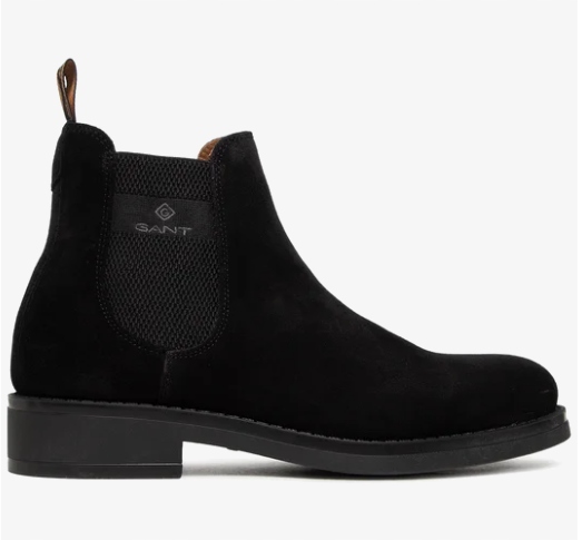Gant Pánské Černé Kožené Boty Chelsea 45 Žgo
