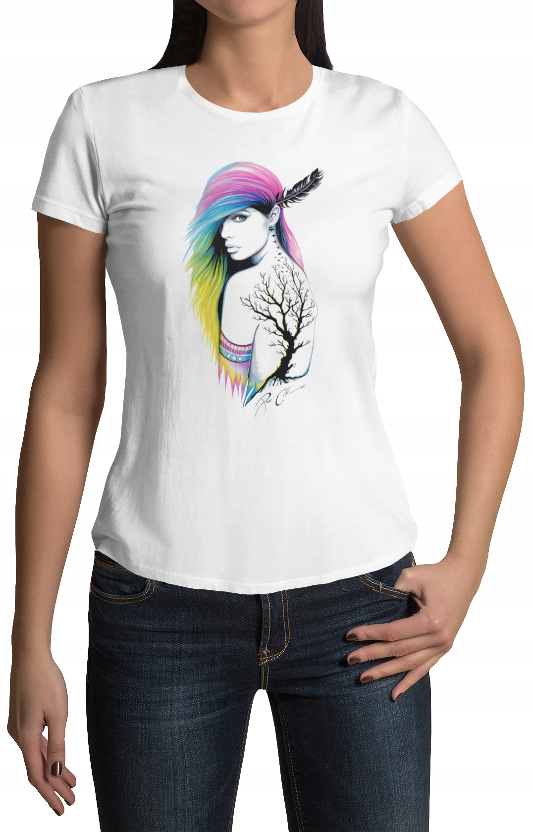 

Koszulka Damska T-shirt S Super Jakość- Wzory!!