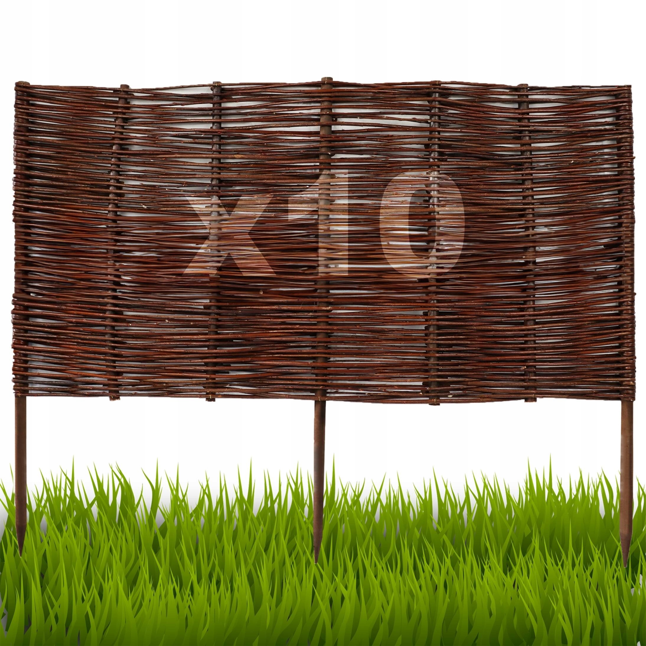 10 kusů Palisáda, plot trávníkový lem 40/100 cm Výrobce