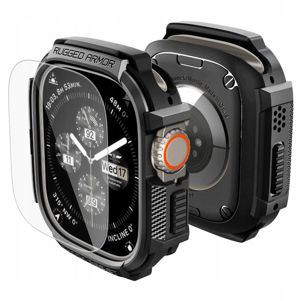 Spigen Rugged Armor Tempered Glass Apple Watch Ultra 1 2 3 (49 mm) Matte