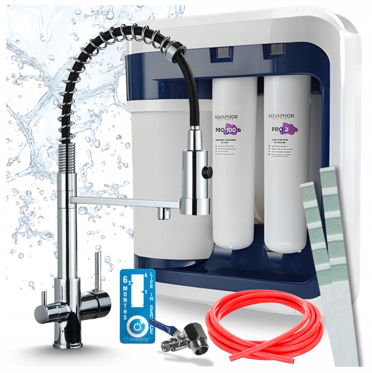 Flexibilní Kuchyňská Baterie A Filtr Reverzní Osmózy Aquaphor Ro 202S Pro