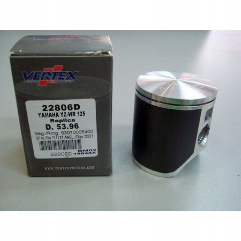 Vertex Piest Yamaha Yz 125 (YZ125) '02-'04 Replika (53,96 MM) (krúžky 53
