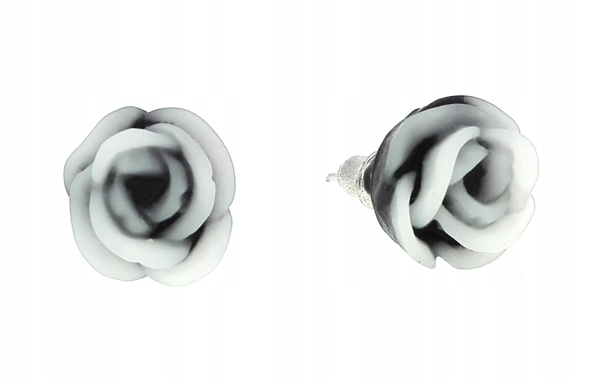 

Kolczyki róże kwiat czarny