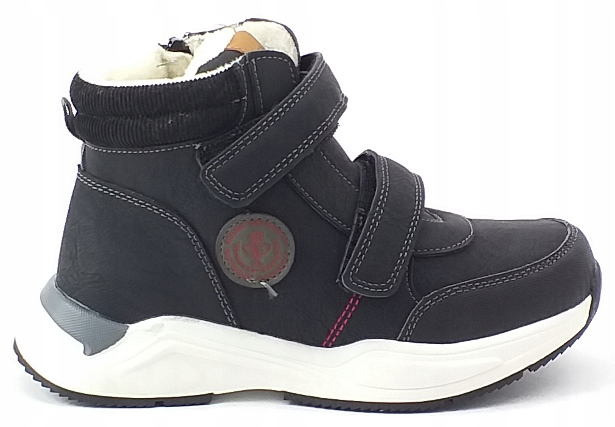 Buty zimowe OCIEPLANE na RZEPY i SUWAK TRAPERY trzewiki kamasze roz 33 Kod producenta XD71/22